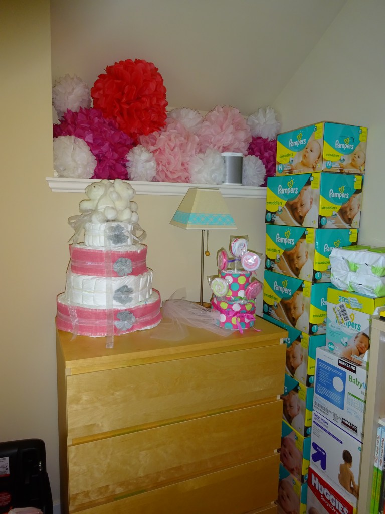 Stockpile of diapers and wipes