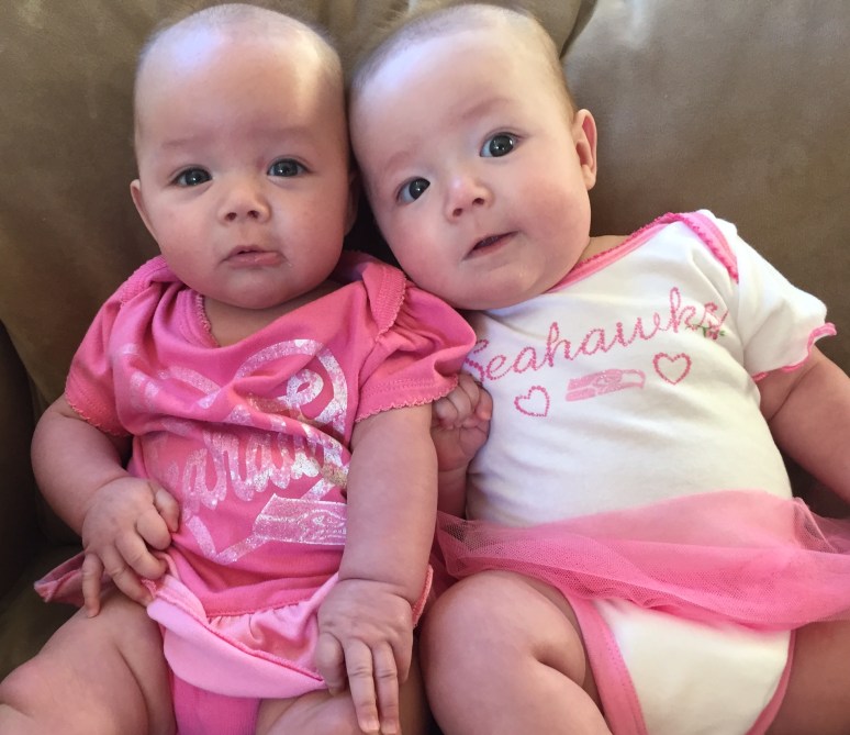 Cheering on the Seattle Seahawks!